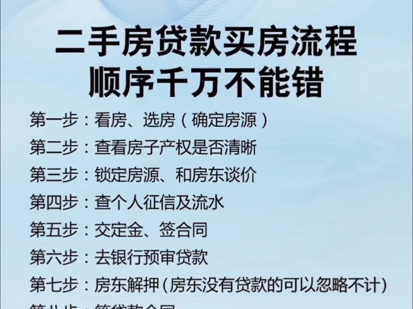 二手房贷款买房流程#二手房#买房攻略#房产知识分享