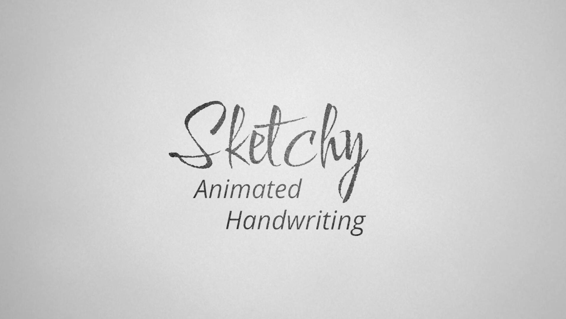 pr模板:复古涂鸦粗糙毛笔现手写字体动画(10235)