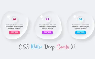 Download Video: CSS水滴卡片与悬停特效