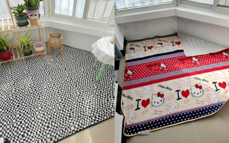 废旧电热毯,改造阳台地毯