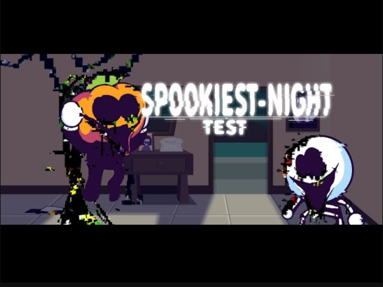 fnf glitched legends 恐怖月周曲目测试 spookiest night 极恐之夜