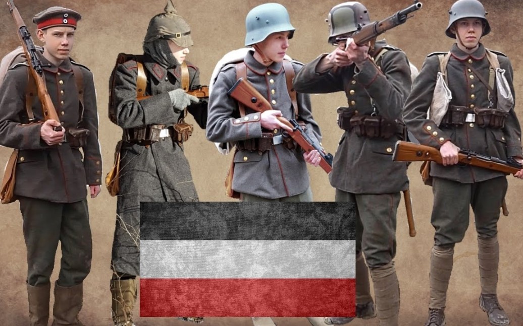 德国陆军第一次世界大战期间德国陆军的单兵装备展示19141918