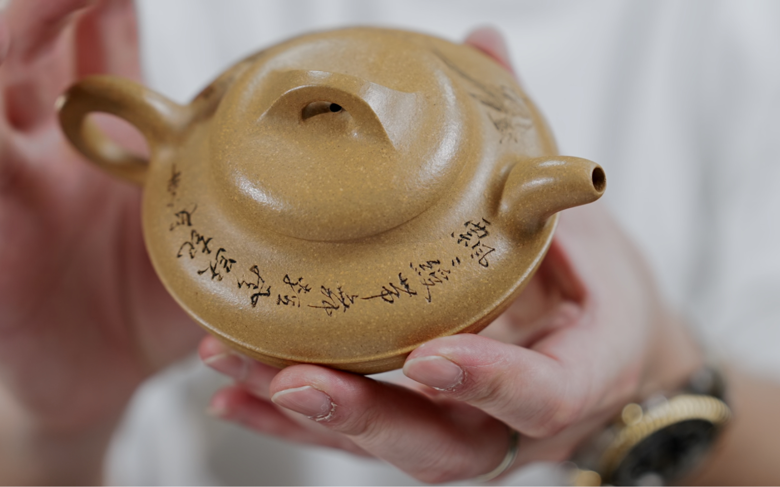 四款原矿金林传砂泥料紫砂壶,制壶名家全手工作品,线圆壶