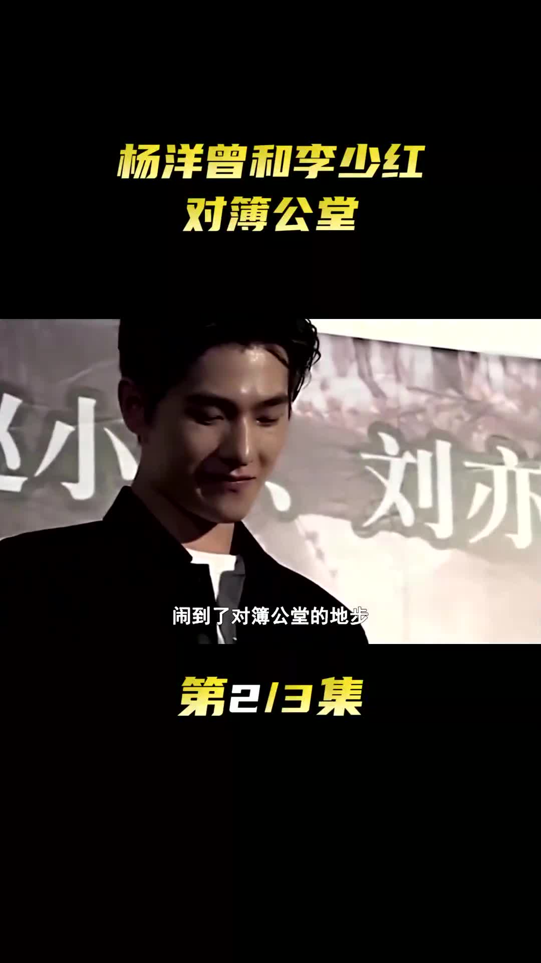 杨洋曾和李少红 对簿公堂