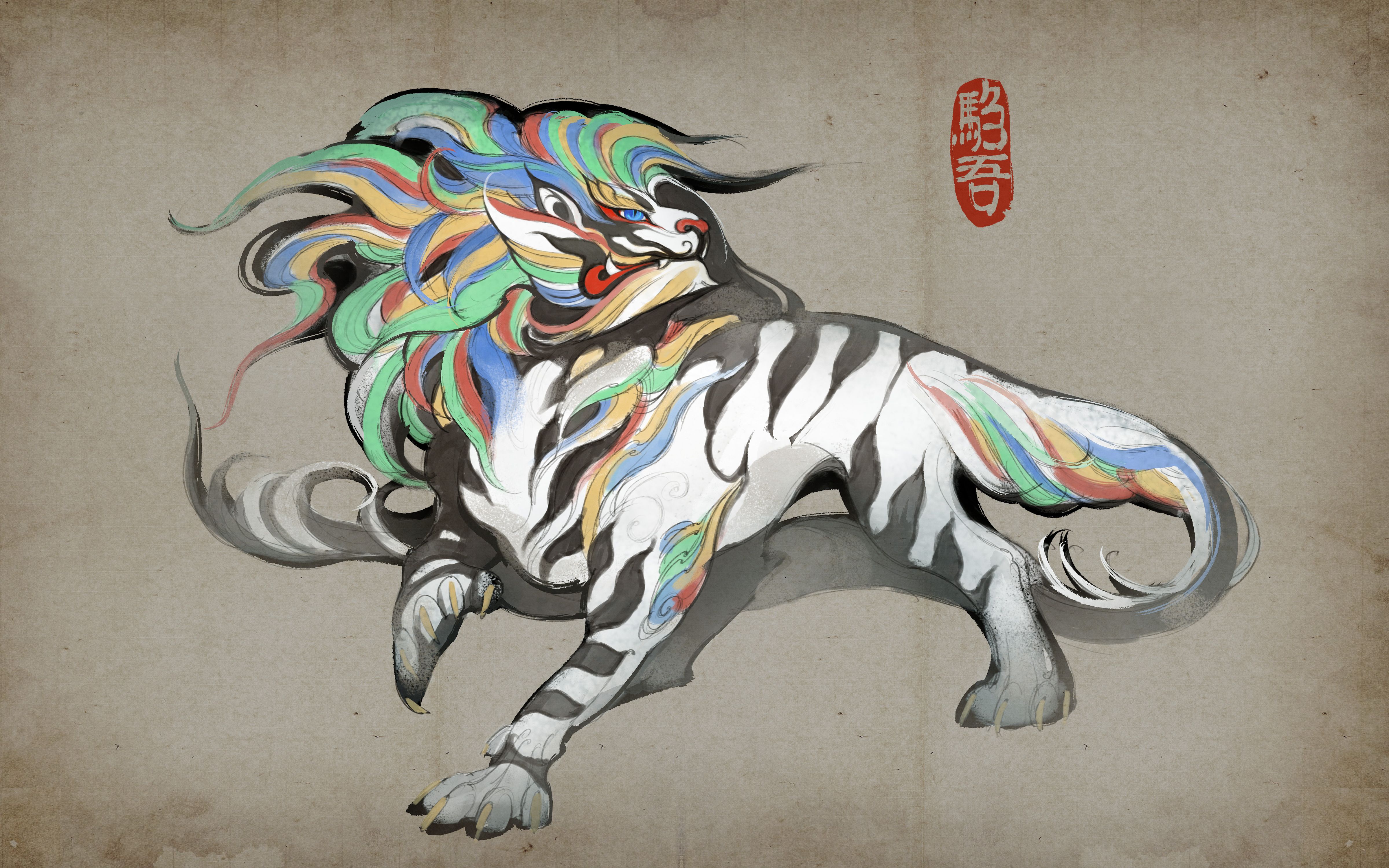 11月25日手绘直播内容:神奇动物——东方驺吾