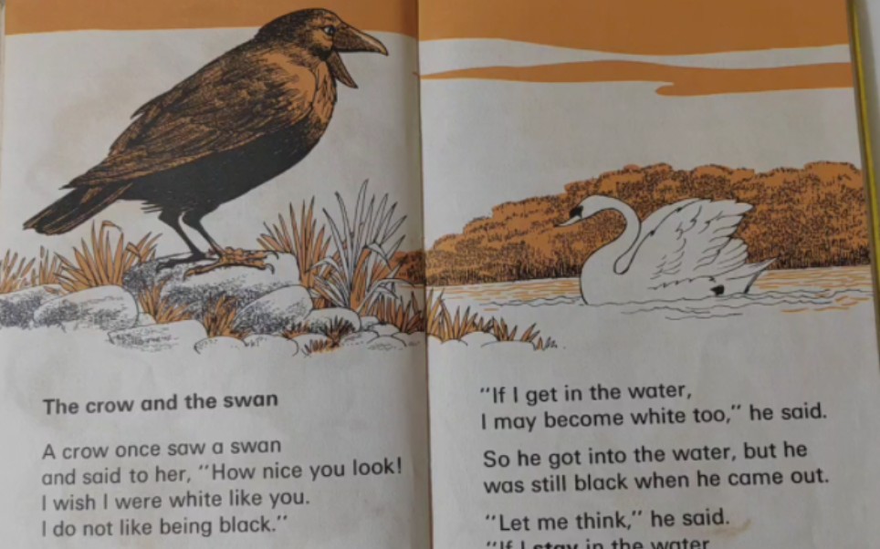 伊索寓言:乌鸦和天鹅