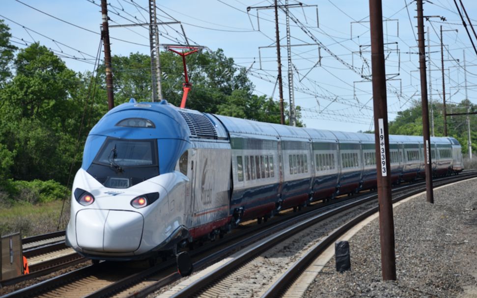 美国铁路新型高铁列车 不载客运营amtrak avelia liberty test train