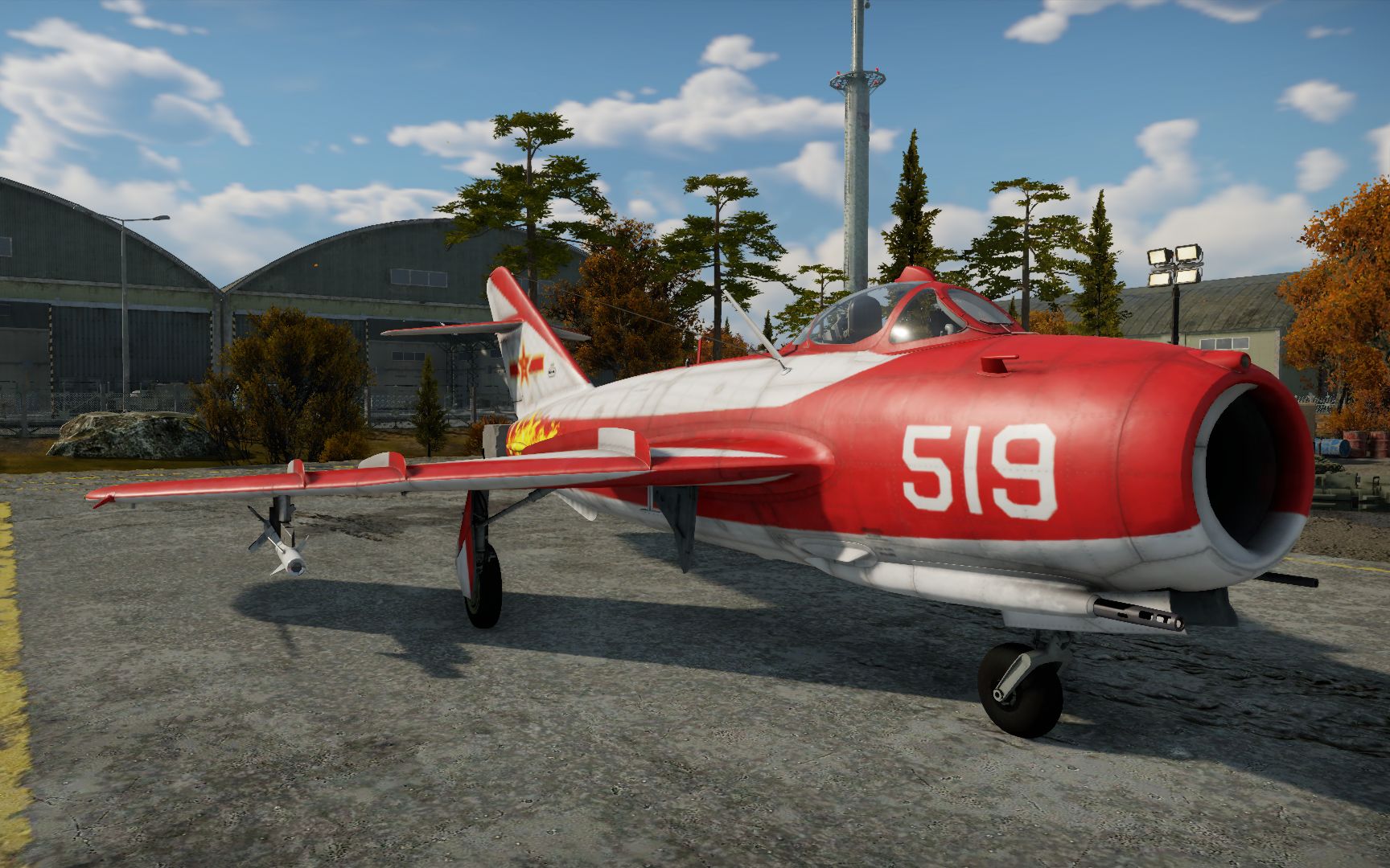 战争雷霆红色闪电歼5