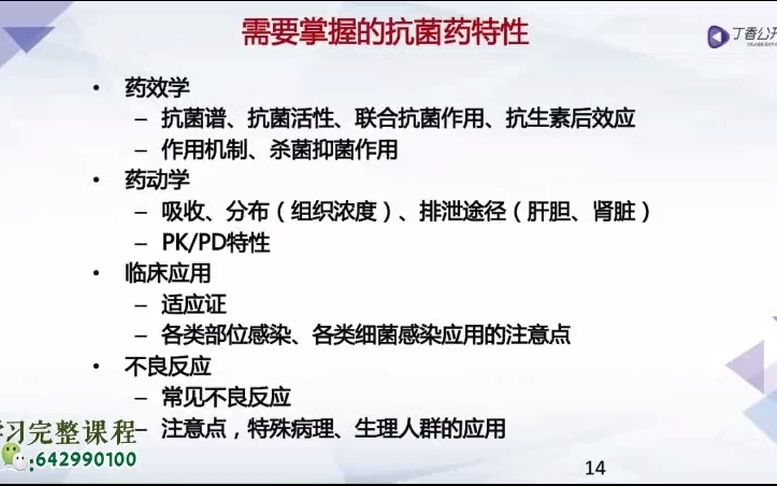 [图]视频2：抗菌药物治疗性应用的基本原则