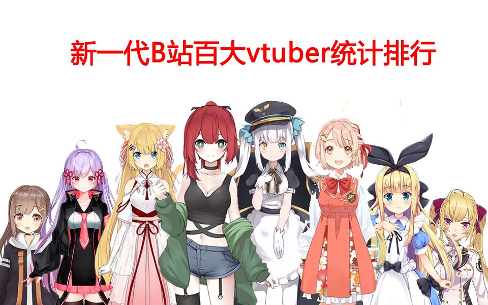 新一代B站百大vtuber统计排行哔哩哔哩bilibili