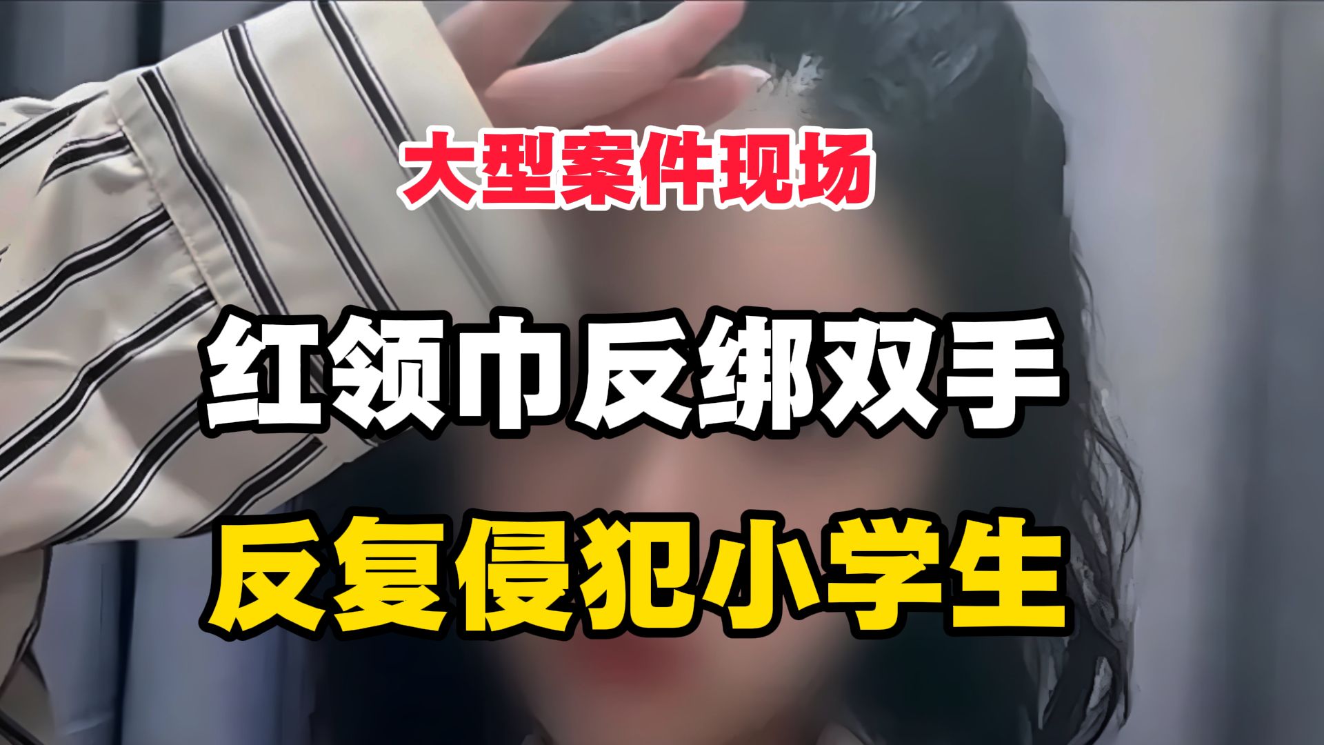 大型案件现场《红领巾反绑双手，反复侵犯小学生》持续为你播出！