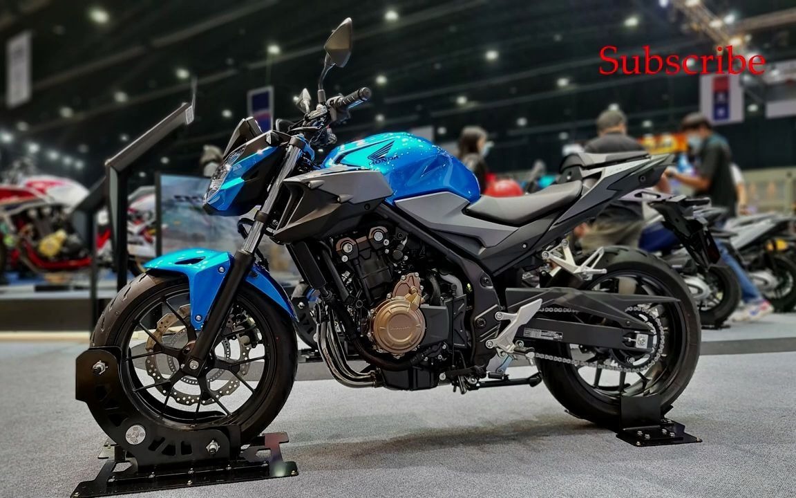 本田 2021 cb500f 蓝色 车展实拍