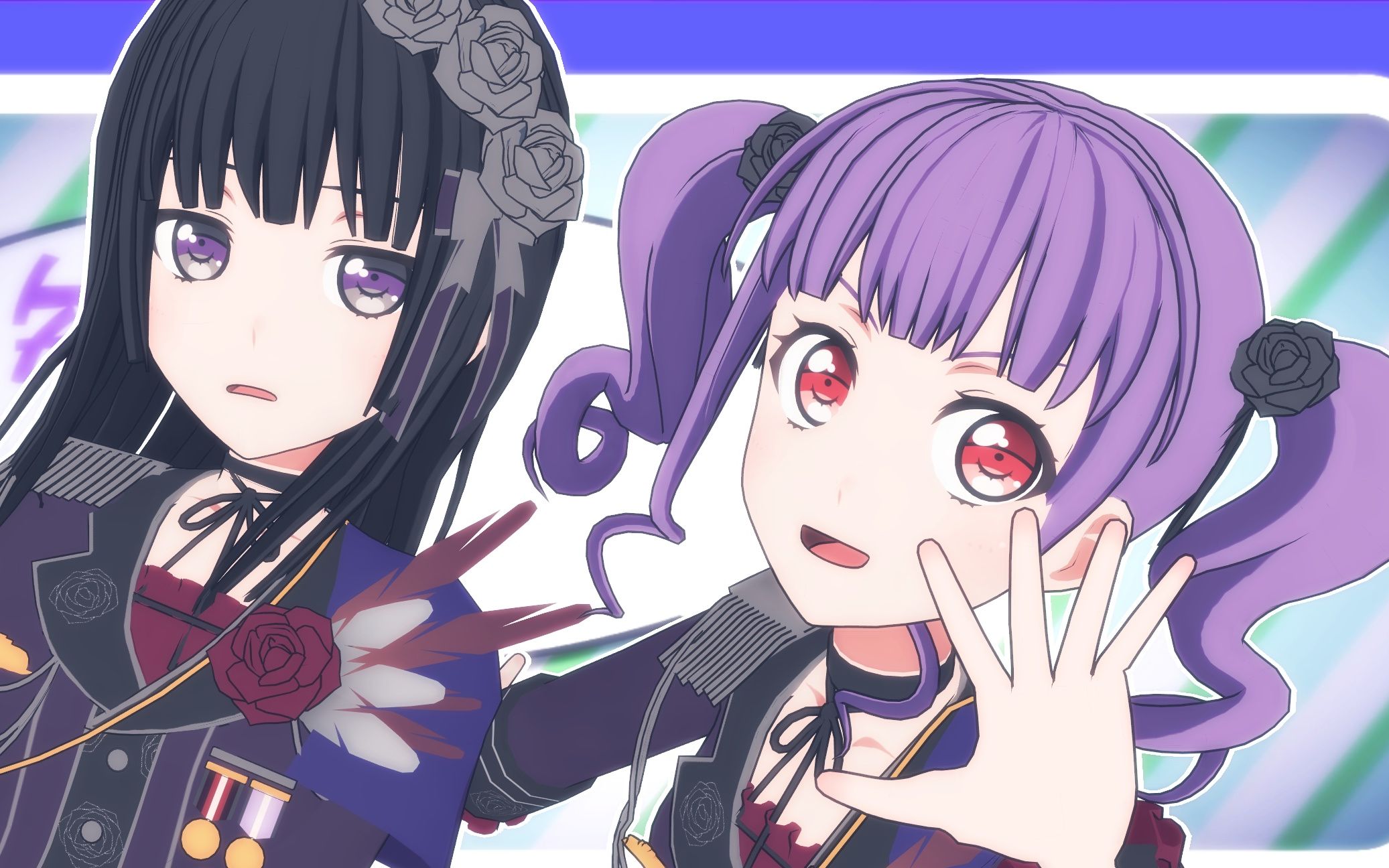 【mmd/bang dream!】『roki』白金燐子&宇田川亚子【1440p】