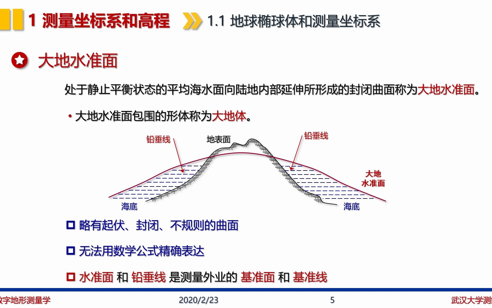 【自用】数字地形测量学 第1章 测量坐标系和高程 3哔哩哔哩bilibili