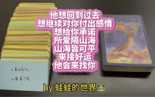 Скачать видео: 【蛙蛙的世界】ta经常想起你！想对你付出感情和承诺！ta会来找你！