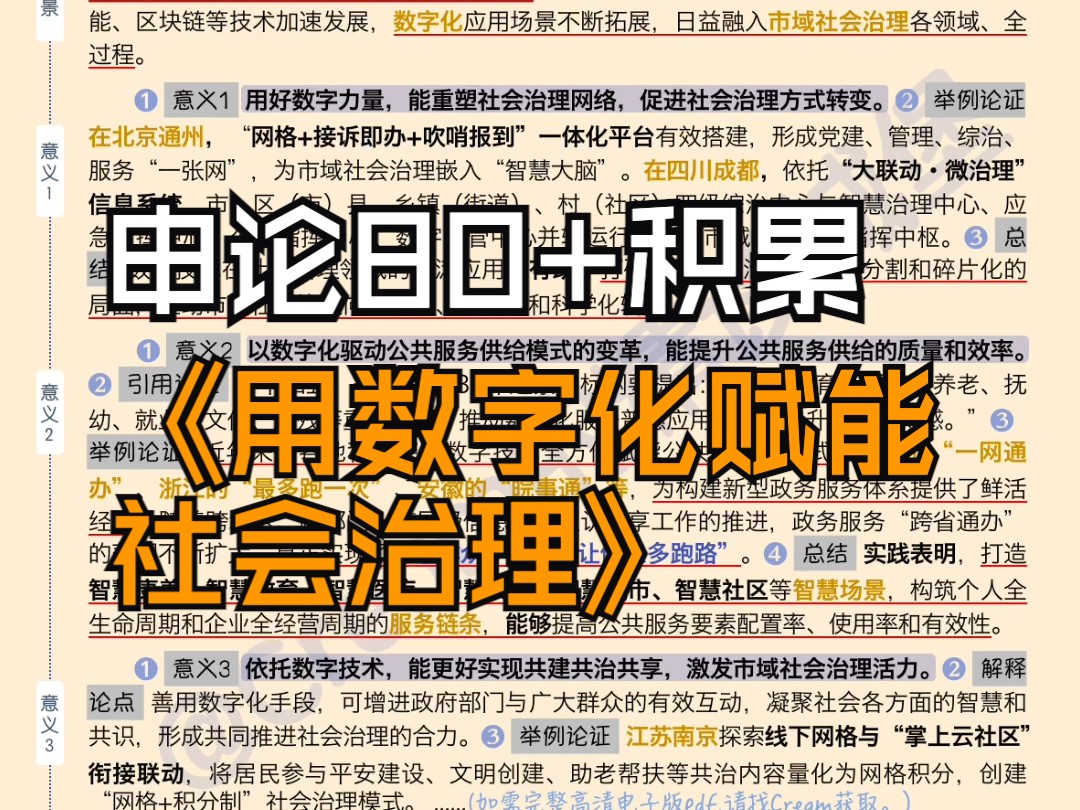 政论文范文✨意义为论点❗️这篇结构很清晰|申论80+积累|人民日报精读哔哩哔哩bilibili