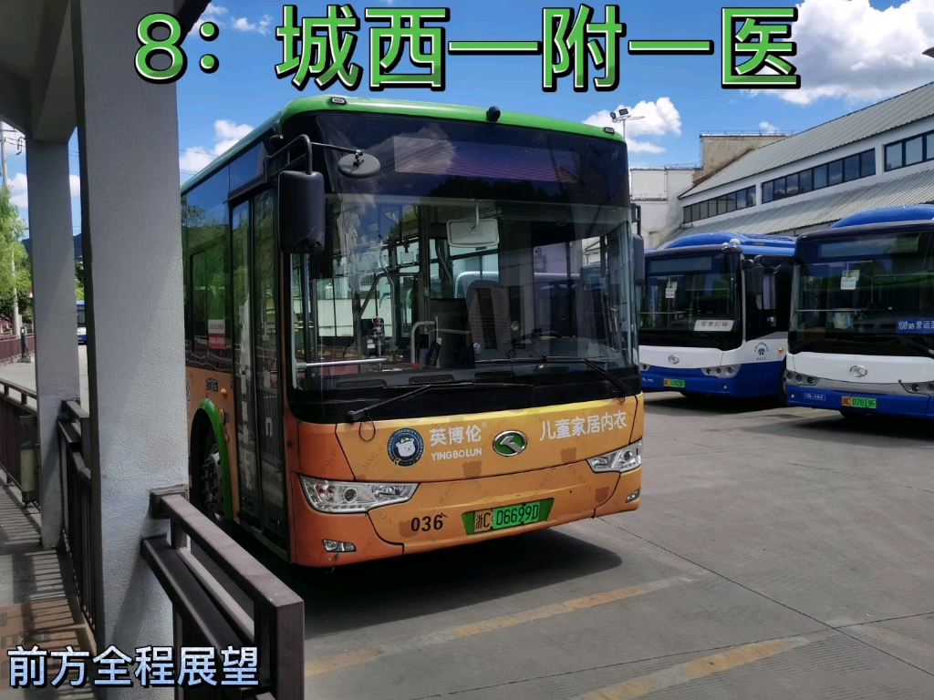 【瑞安到温州市区的重要线路】瑞安公交 8路 前方全程展望(pov)城西