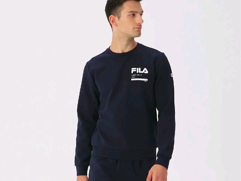 FILA 斐乐官方男卫衣2024秋季基础运动跑步长袖套头健身上衣哔哩哔哩bilibili