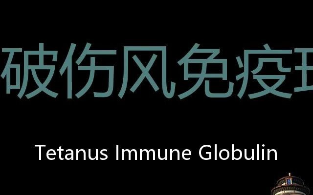 破伤风免疫球蛋白 Chinese Pronunciation Tetanus Immune Globulin哔哩哔哩bilibili