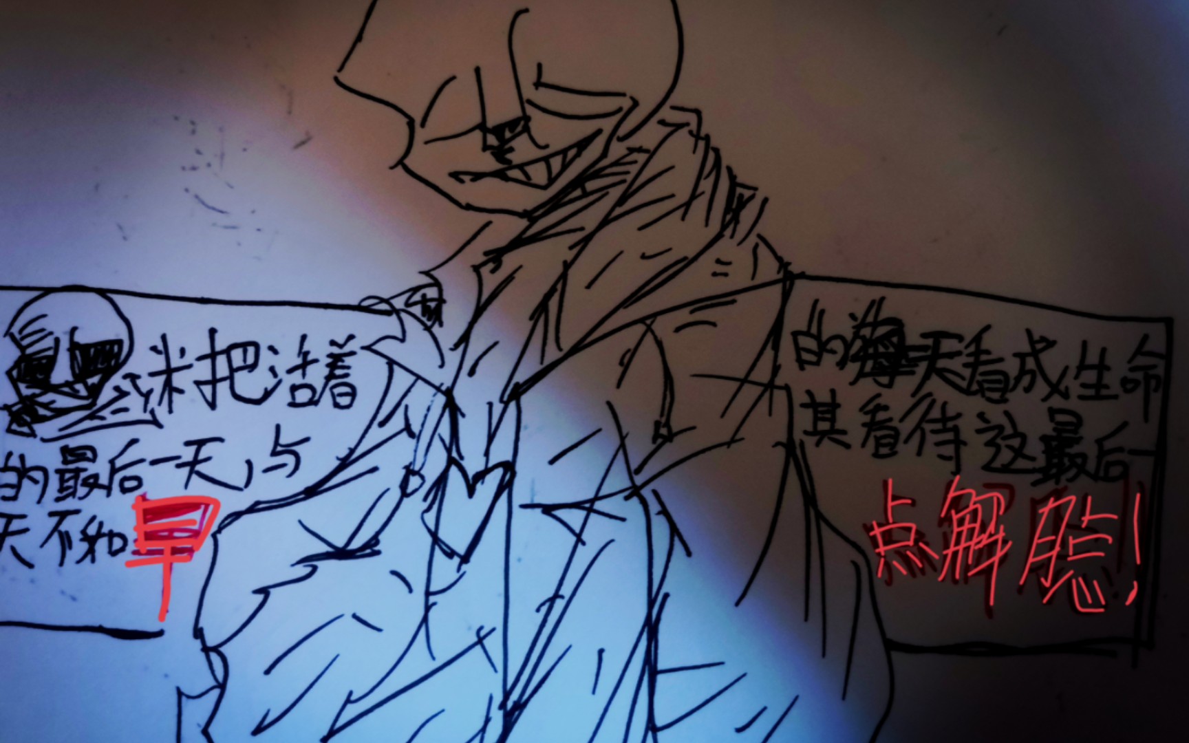 undertale【国人au】depressedtale sans 复仇曲 画渣绘画