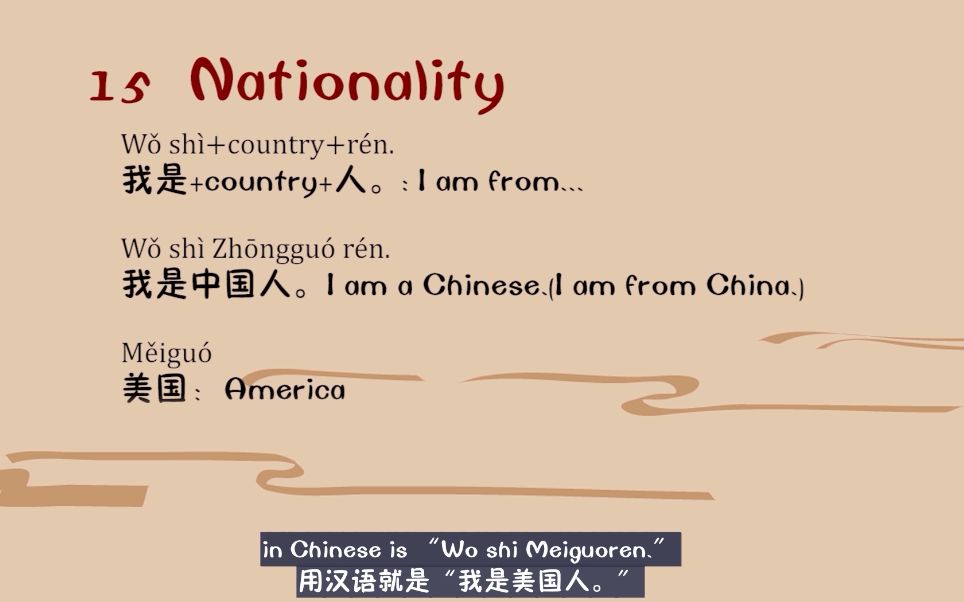 nationality國籍lesson6ofjuniorchinese初級漢語第六課