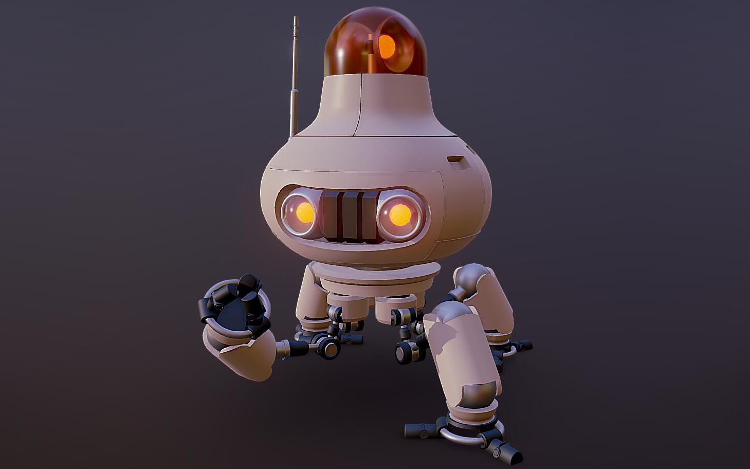 maya建模,零基础制作可爱机器人建模,新手练习简单案例教学_哔哩哔哩