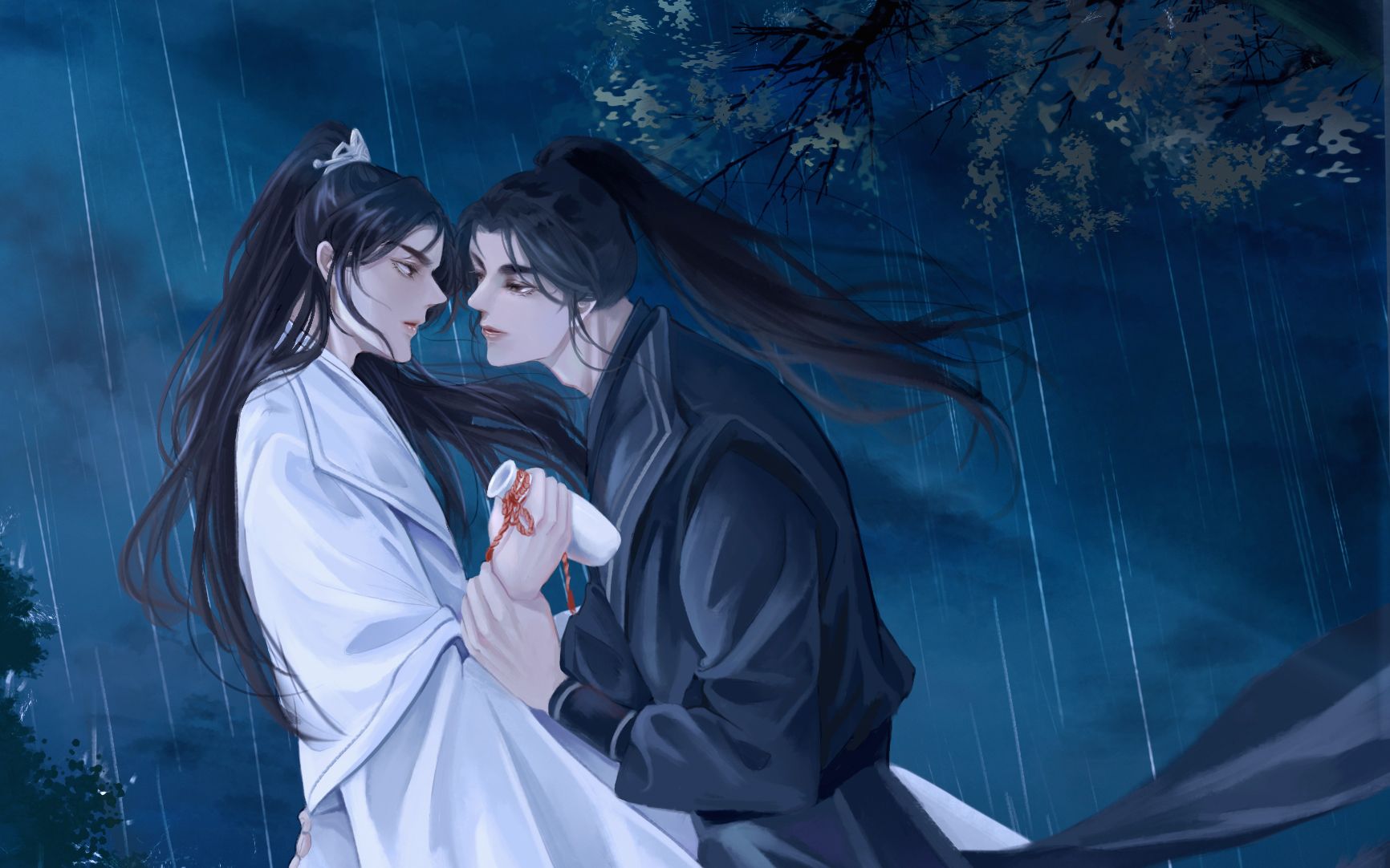 【二哈和他的白猫师尊】廊桥下躲雨
