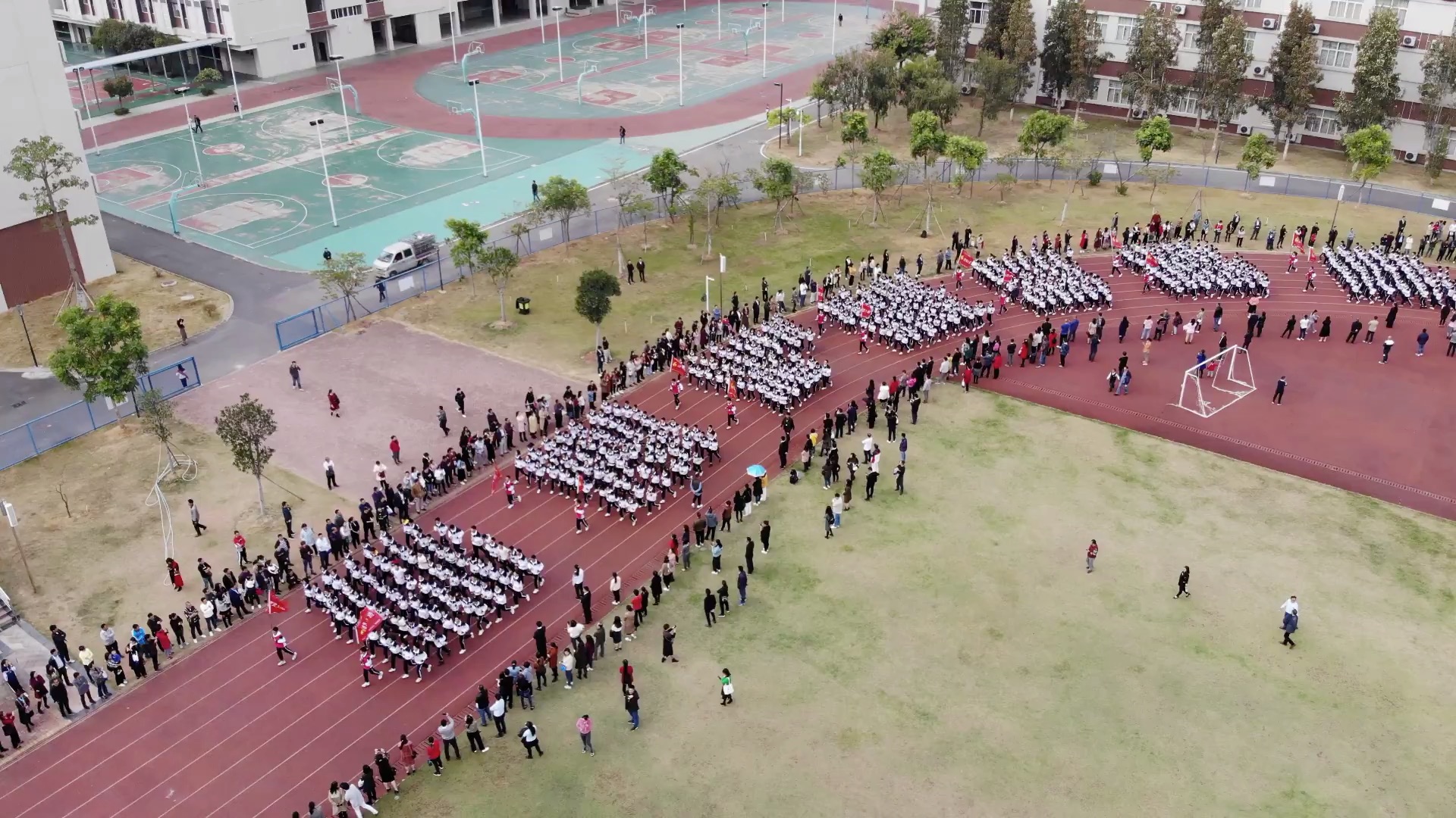 惠州市光正实验学校初中部跑操活动