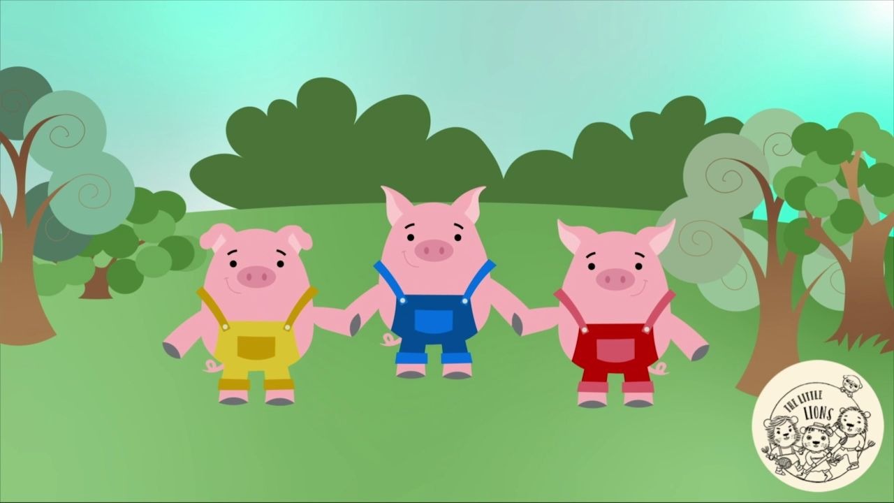 【小狮子故事会】【绘本阅读】Three Little Pigs《三只小猪》哔哩哔哩bilibili