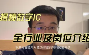 Descargar video: 一个平平无奇的数字IC行业科普视频