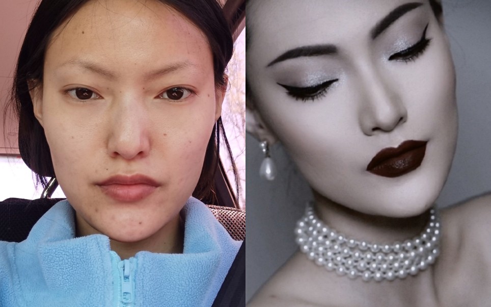 90年代复古模特妆