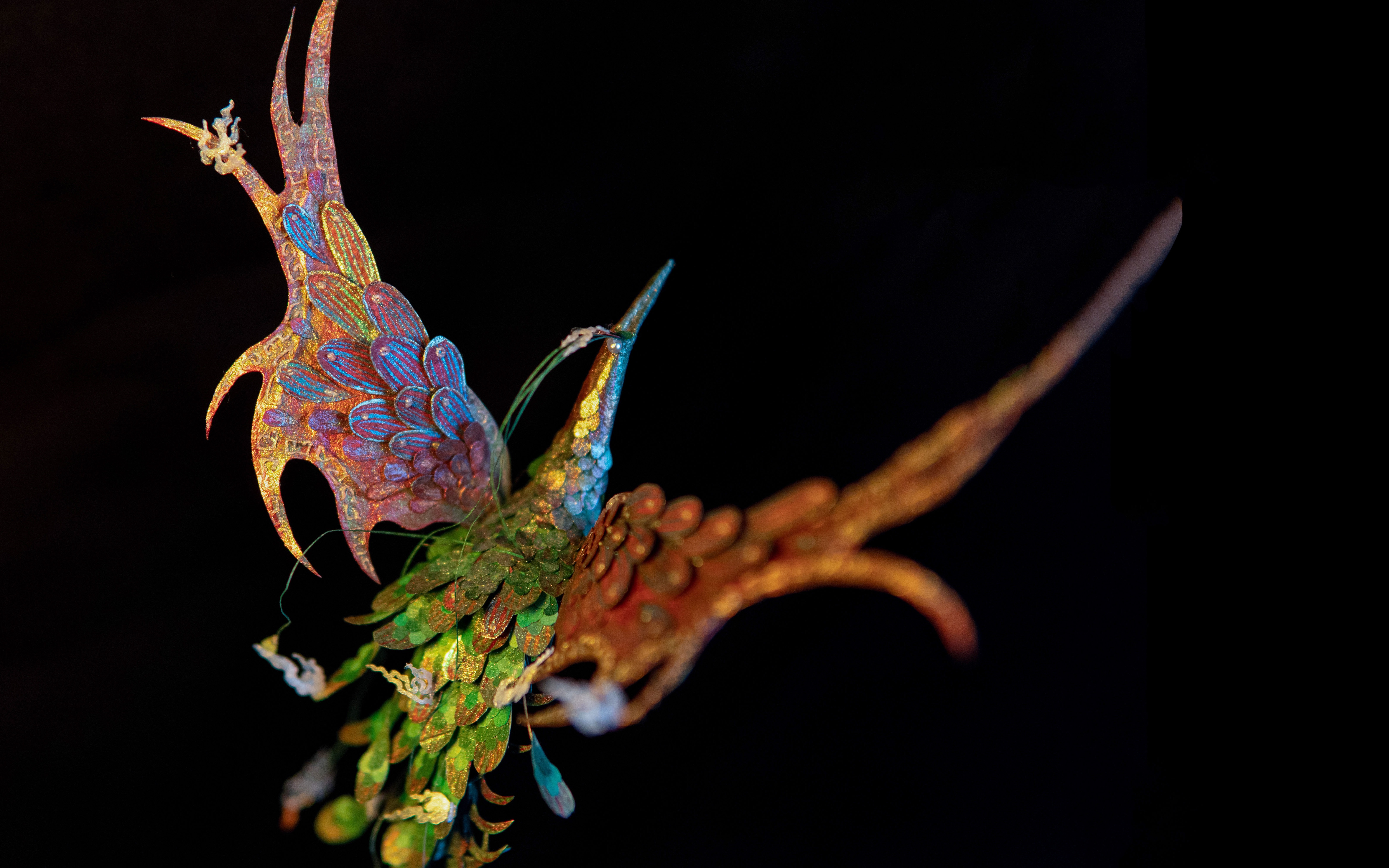 【千纸鹤】 清焰 灵感源自《山海经·南次三经》中的虎蛟 痔疮的克星!