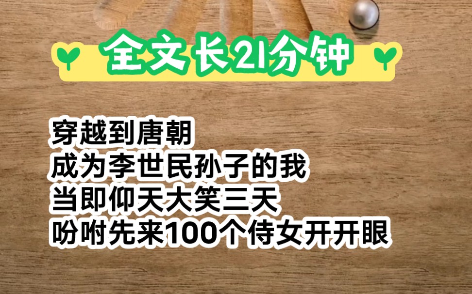 《魂穿唐朝1》穿越到唐朝成为李世民孙子的我,当即仰天大笑三天,吩咐先来100个侍女开开眼哔哩哔哩bilibili