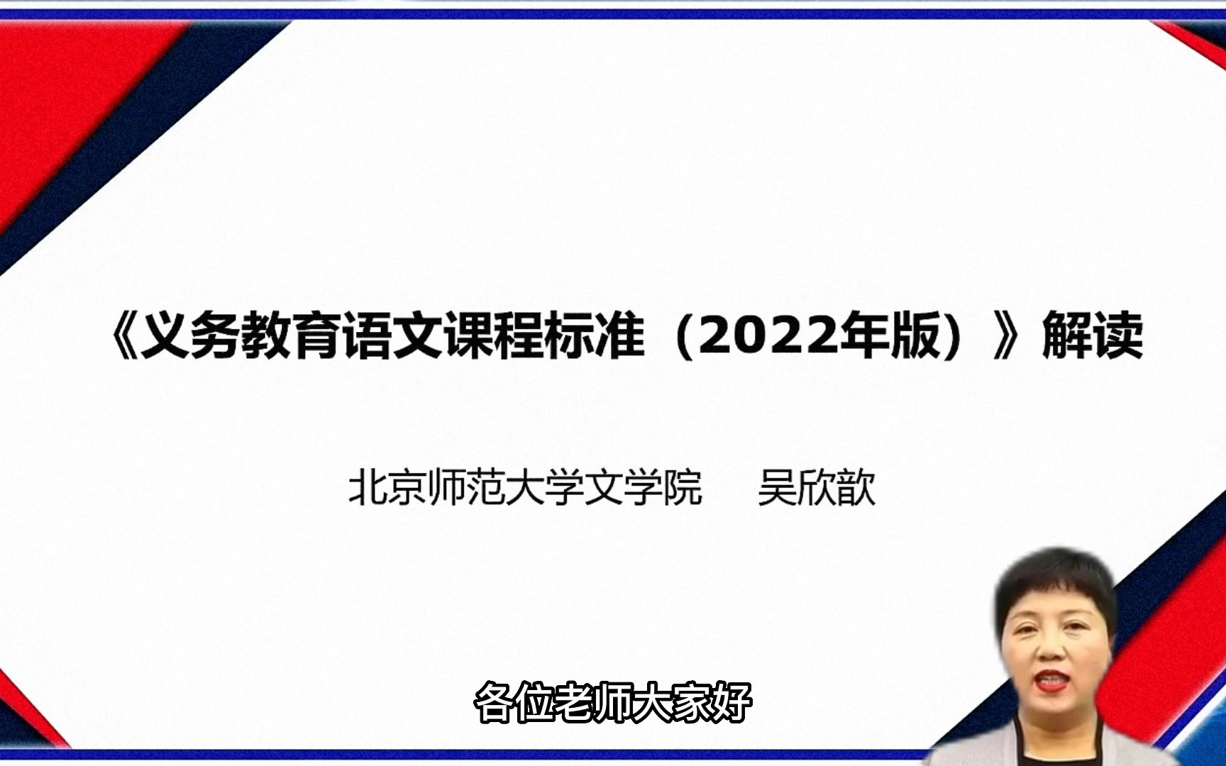 义务教育阶段语文课程标准(2022版)课标修订组专家解读【AI字幕】哔哩哔哩bilibili