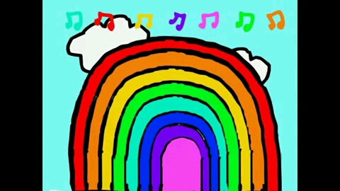 [图]彩虹歌 英文儿歌 I can sing a rainbow