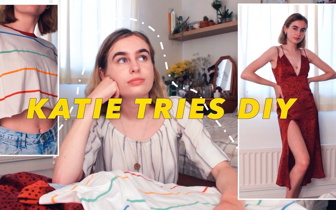 【Katie Joslin】改造我的旧衣服 | DIY'ing My Old Clothes哔哩哔哩bilibili