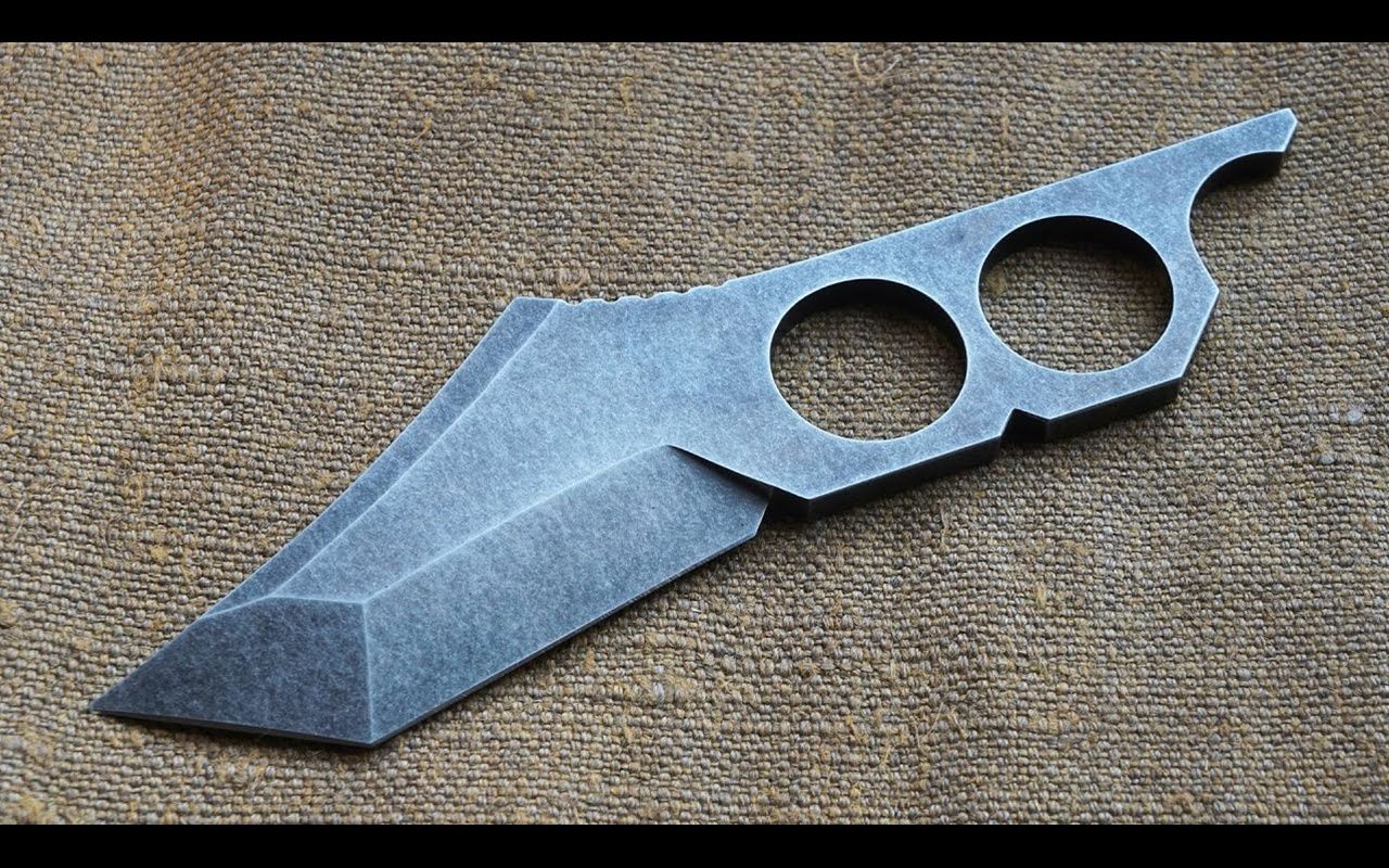 【手工】制作高碳钢指孔小刀 / koss