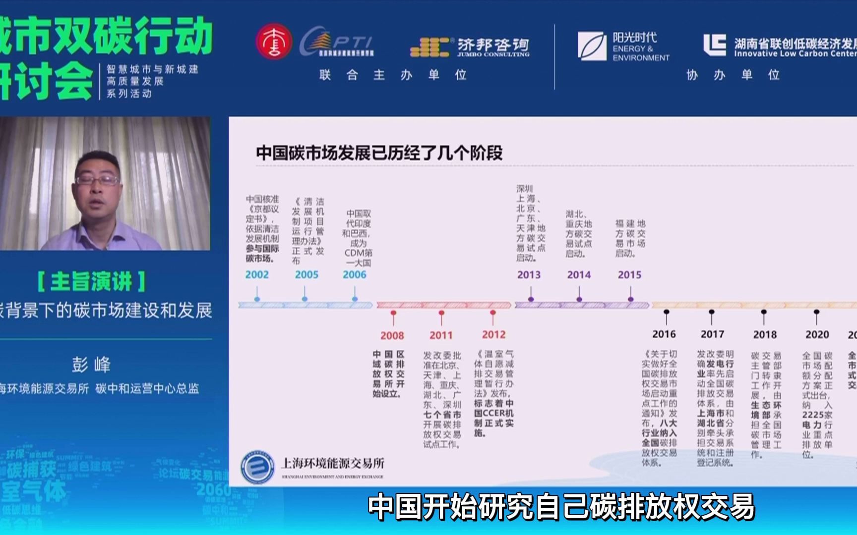 2021年城市双碳行动研讨会——彭峰,主旨发言摘要哔哩哔哩bilibili