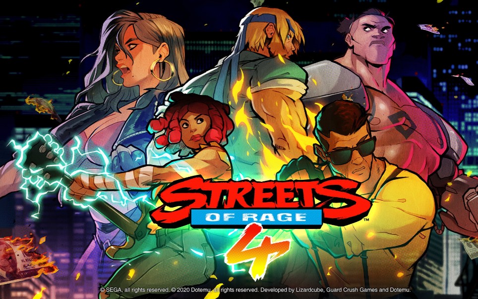 switch【怒之铁拳4港版】,打击感很强的一款街机游戏试玩_哔哩哔哩_bi