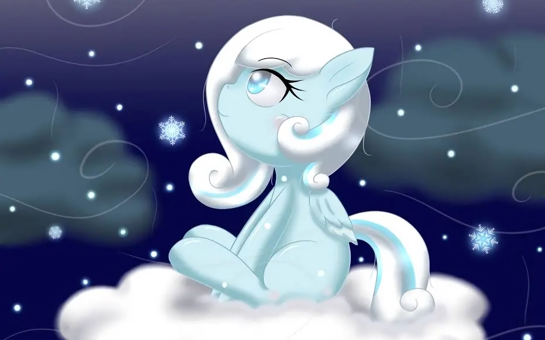 [图]【MLP&同人音乐&自制】致落雪SnowDrop （remix 初雪）（暮光闪闪八音盒系列）