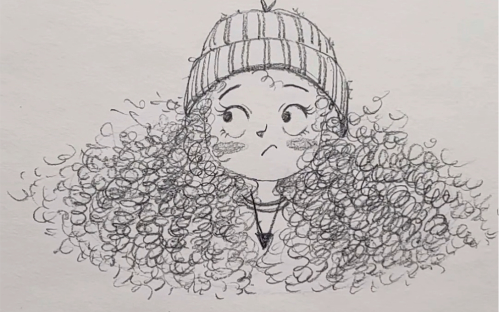 今天是小卷发速写