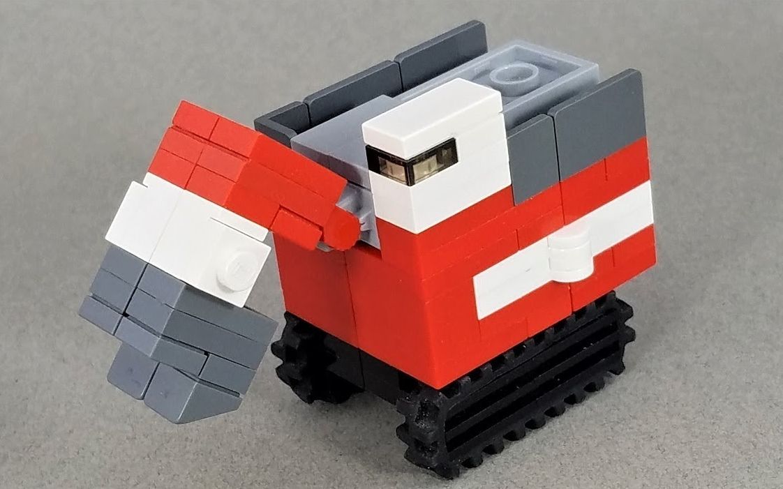 乐高moc教程变形金刚电影迷你版挖地虎组合大力神挖土机拼搭指南