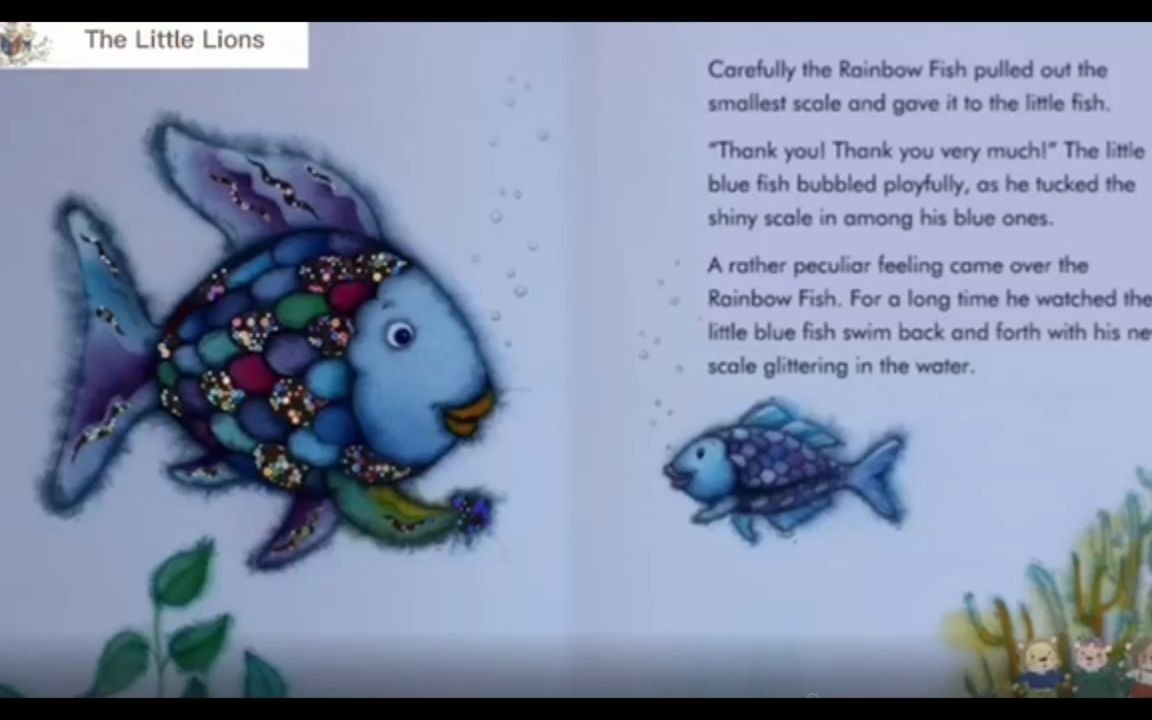 [图]【小狮子故事会】【绘本阅读】Rainbow Fish《彩虹鱼》