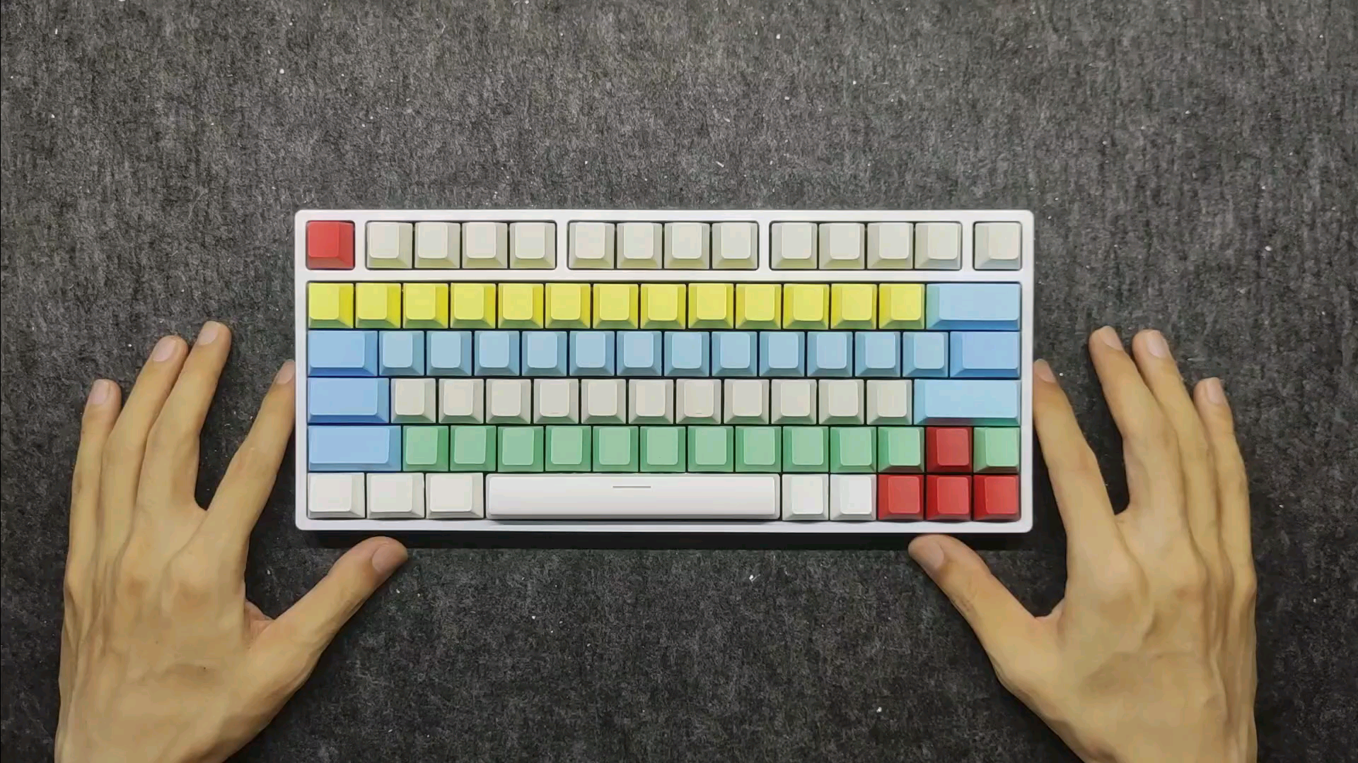 活动  【键盘定制】78键非标准配列机械键盘,康腾特白轴轴体全润大键