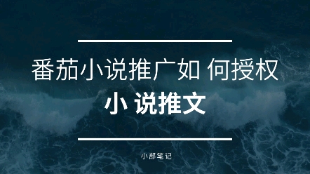 番茄小说,番茄小说推广怎么申请授权,番茄小说推广授权怎么拿?番茄小说推广小程序.哔哩哔哩bilibili