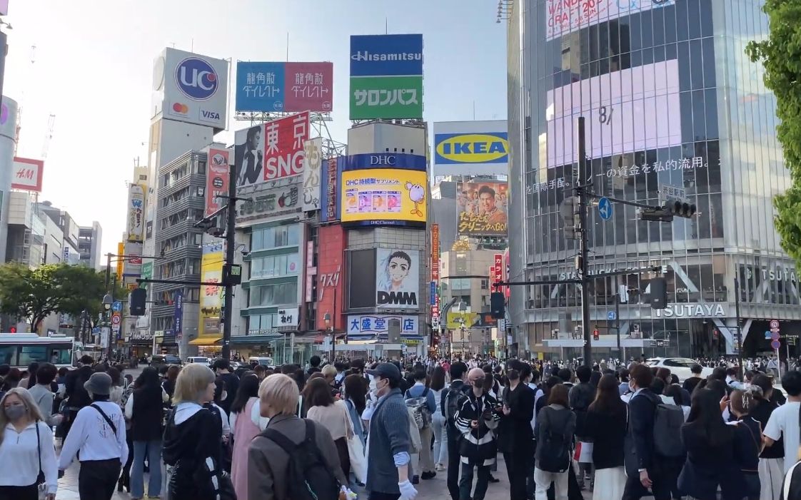 [图]【超清日本】漫步东京 涩谷駅 (1080P高清版) 2022.4