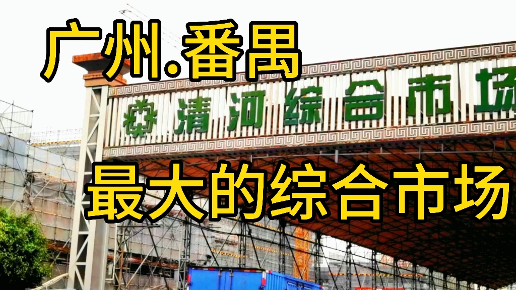 实拍广东省广州市番禺区最大的综合市场,真的是太壮观了哔哩哔哩bilibili