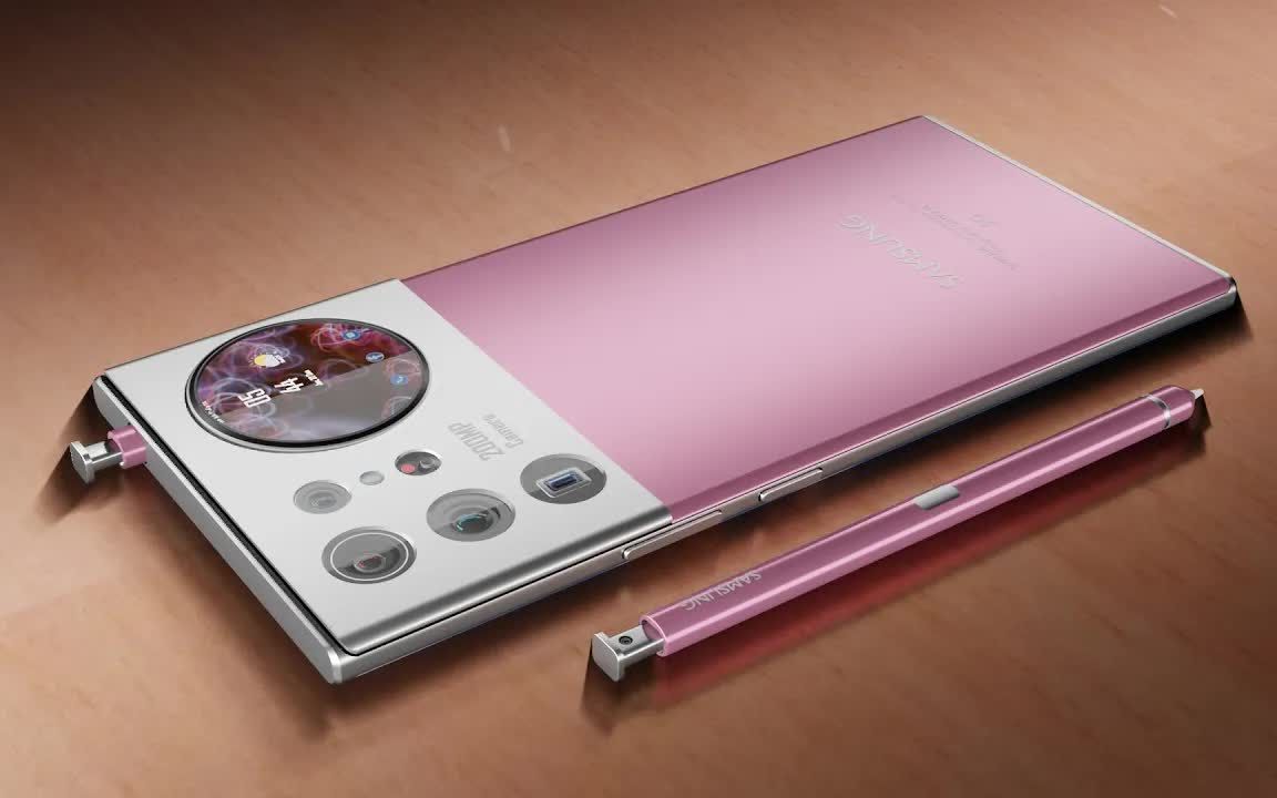 三星 galaxy note 22 概念机:屏下相机,两亿像素主摄,圆形副屏