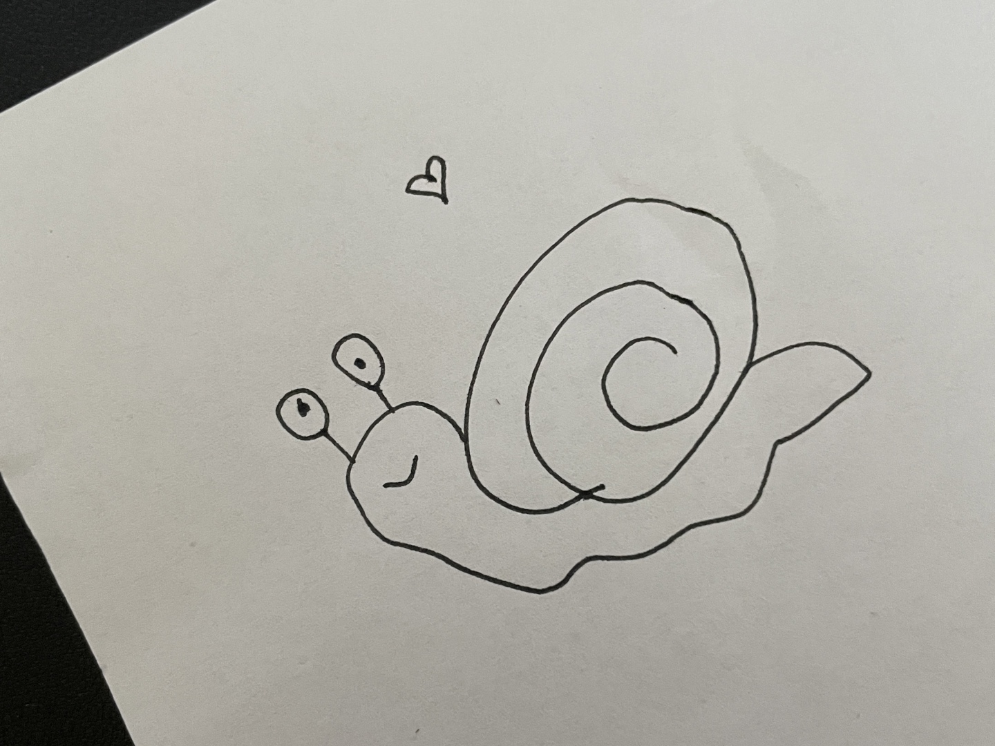 简笔画练习可爱的小蜗牛