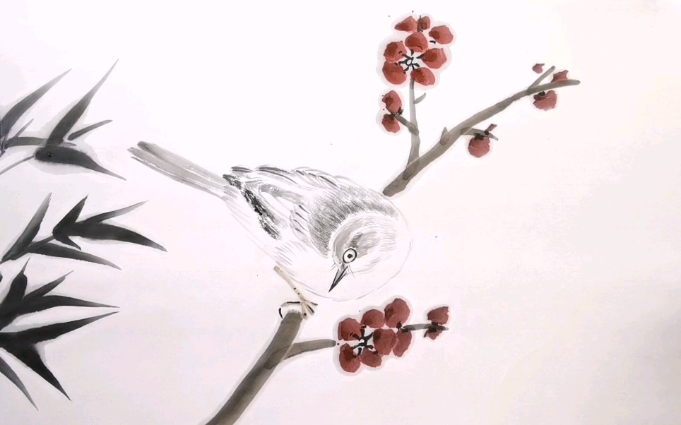 中国水墨画 | 梅竹鸟趣